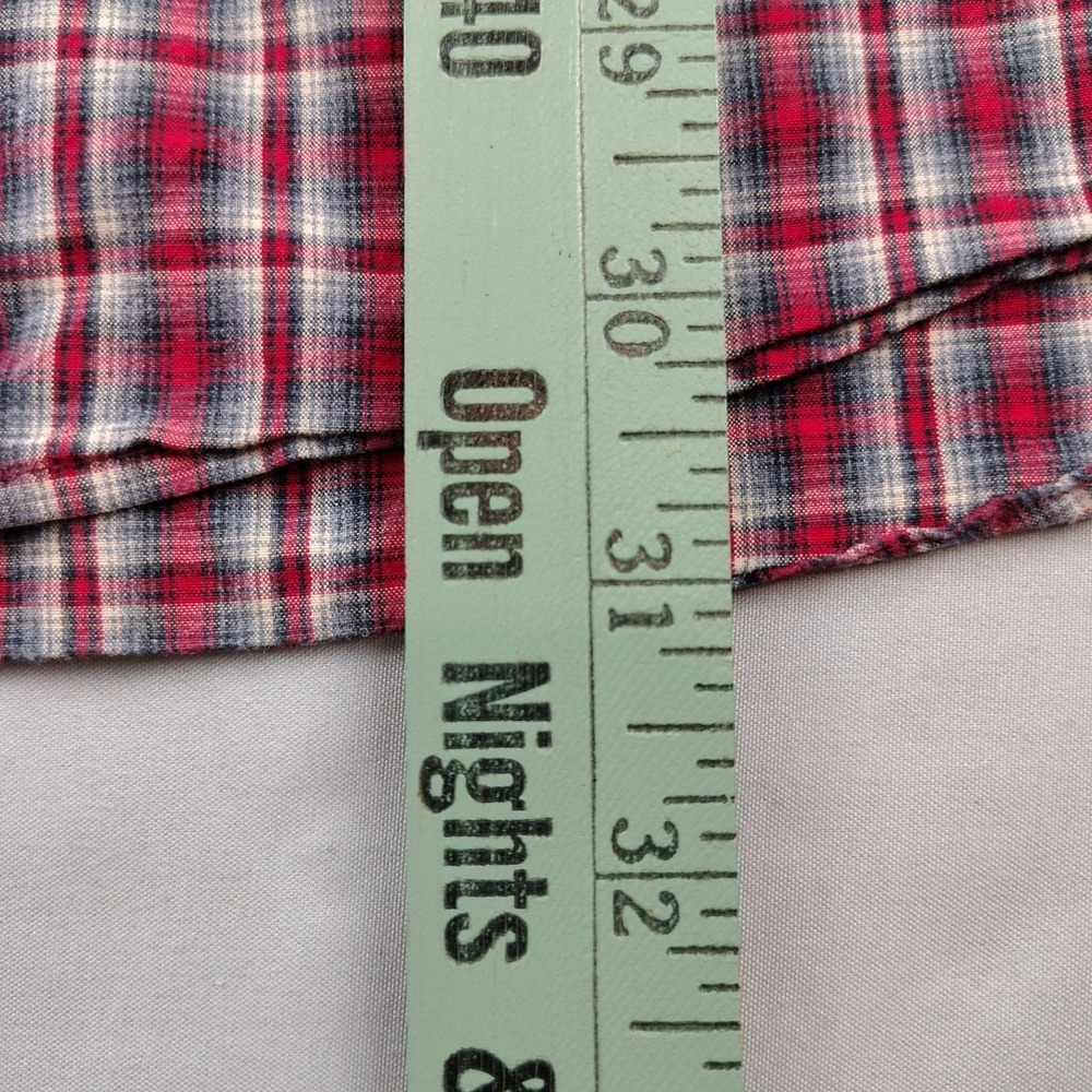 Ralph Lauren Custom Fit Red Plaid Button-Down Shirt Mens Large Long Sleeve EUC - Picture 11 of 16